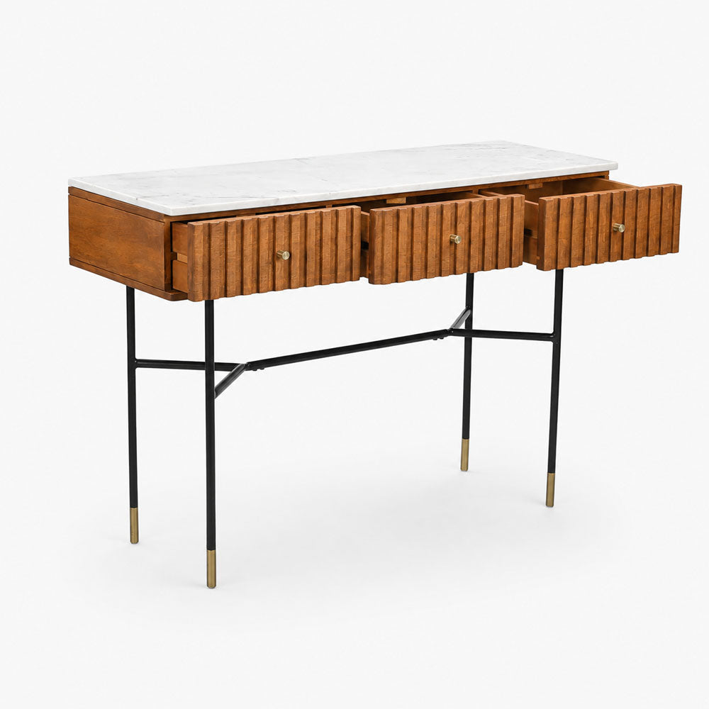 Madison Mango Wood Console Table | Honey