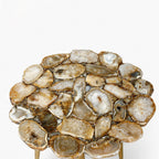 Dante Agate Side Table | Beige