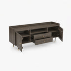 Myrna Mango Wood Media Unit | Walnut