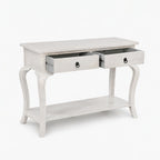 Timber Mango Wood Console Table | White
