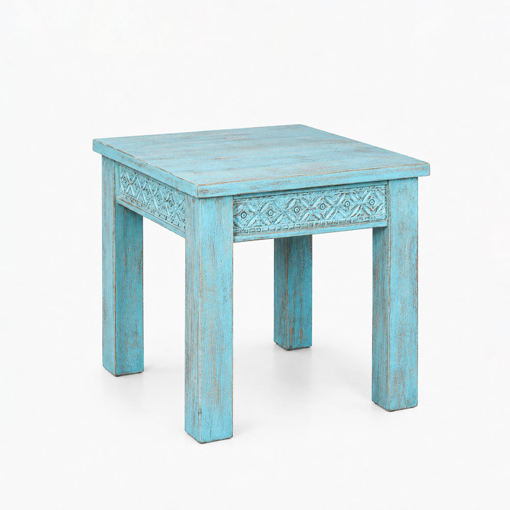 Kian Agate Side Table | Blue Wash