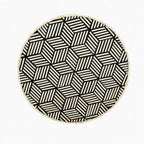 Brea Bone Inlay Side Table | Black