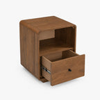 Lux Mango Wood Bedside Table | Brown