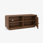 Lux Mango Wood Media Unit | Brown