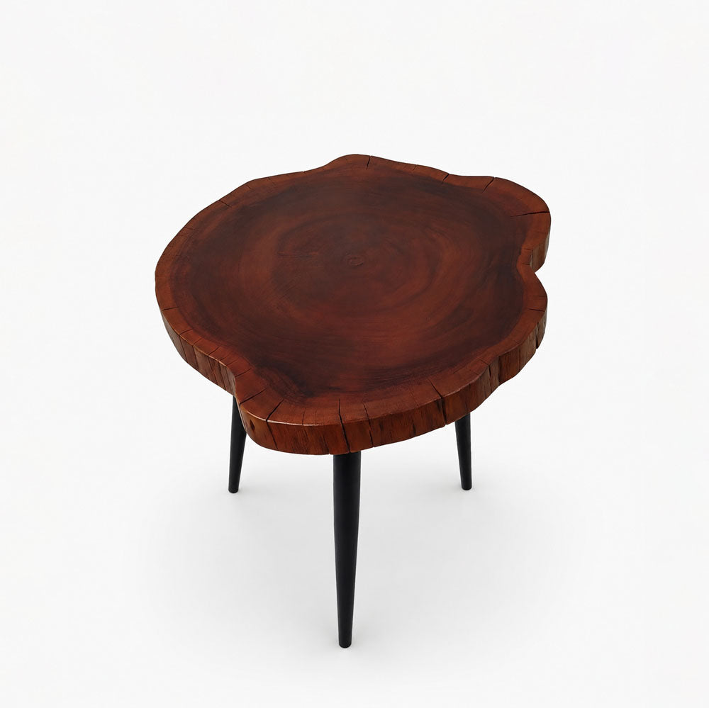 Mason Acacia Wood Side Table | Small | Red
