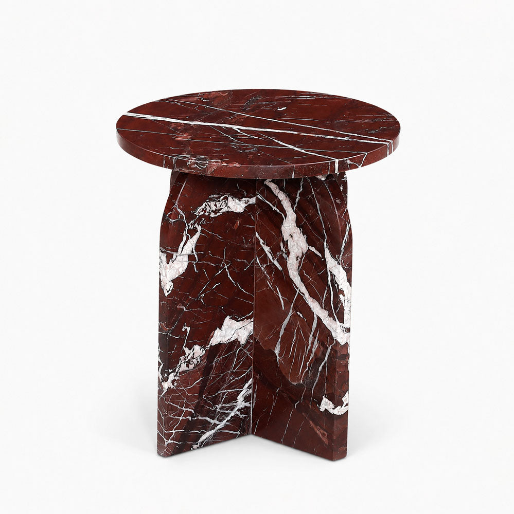 Clark Marble Side Table | Red Lavante