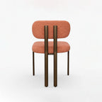 Oria Polyester Dining Chair | Orange