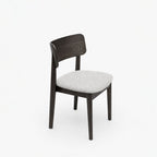 Naomi Polyester Dining Chair | Walnut