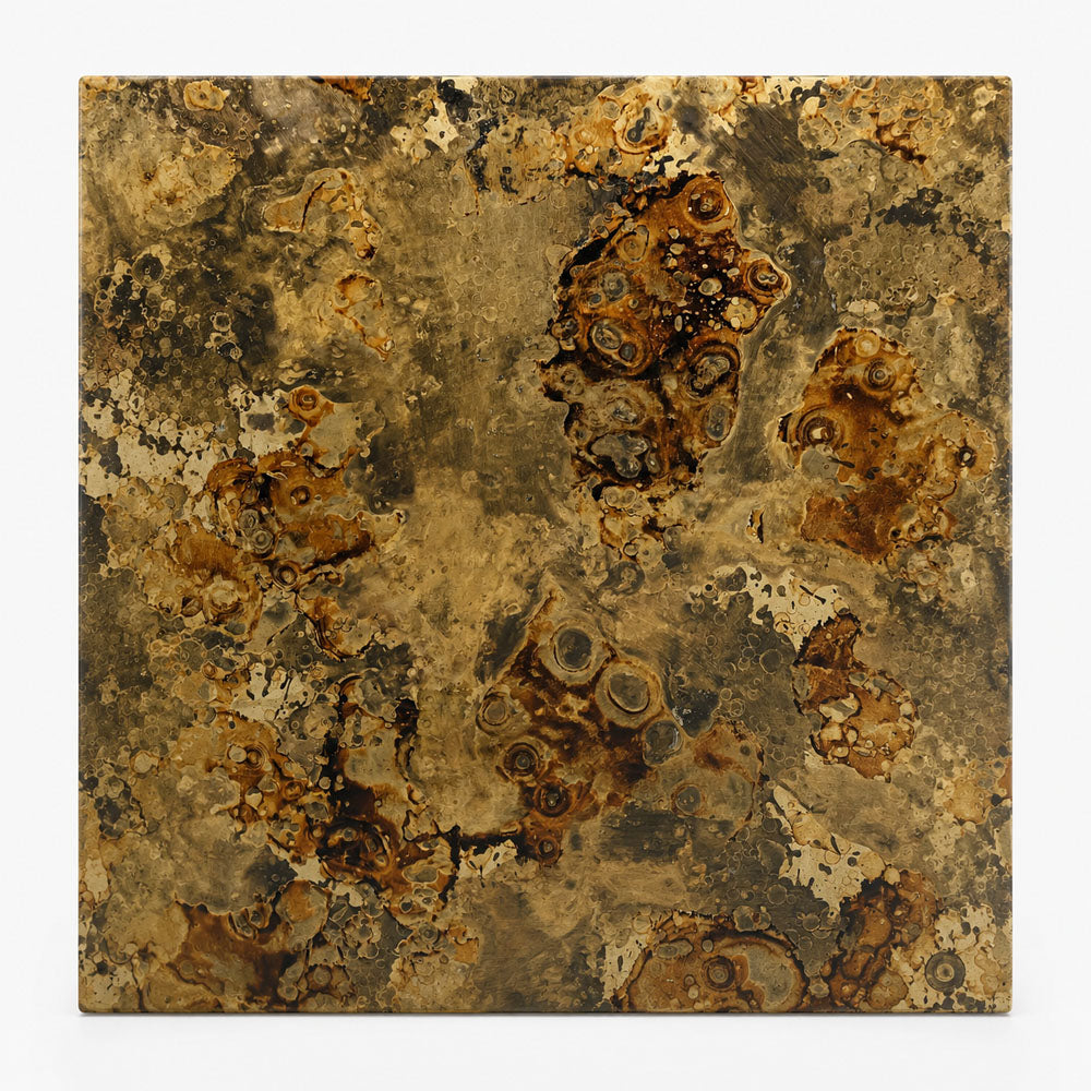 Luna Iron Side Table | Gold