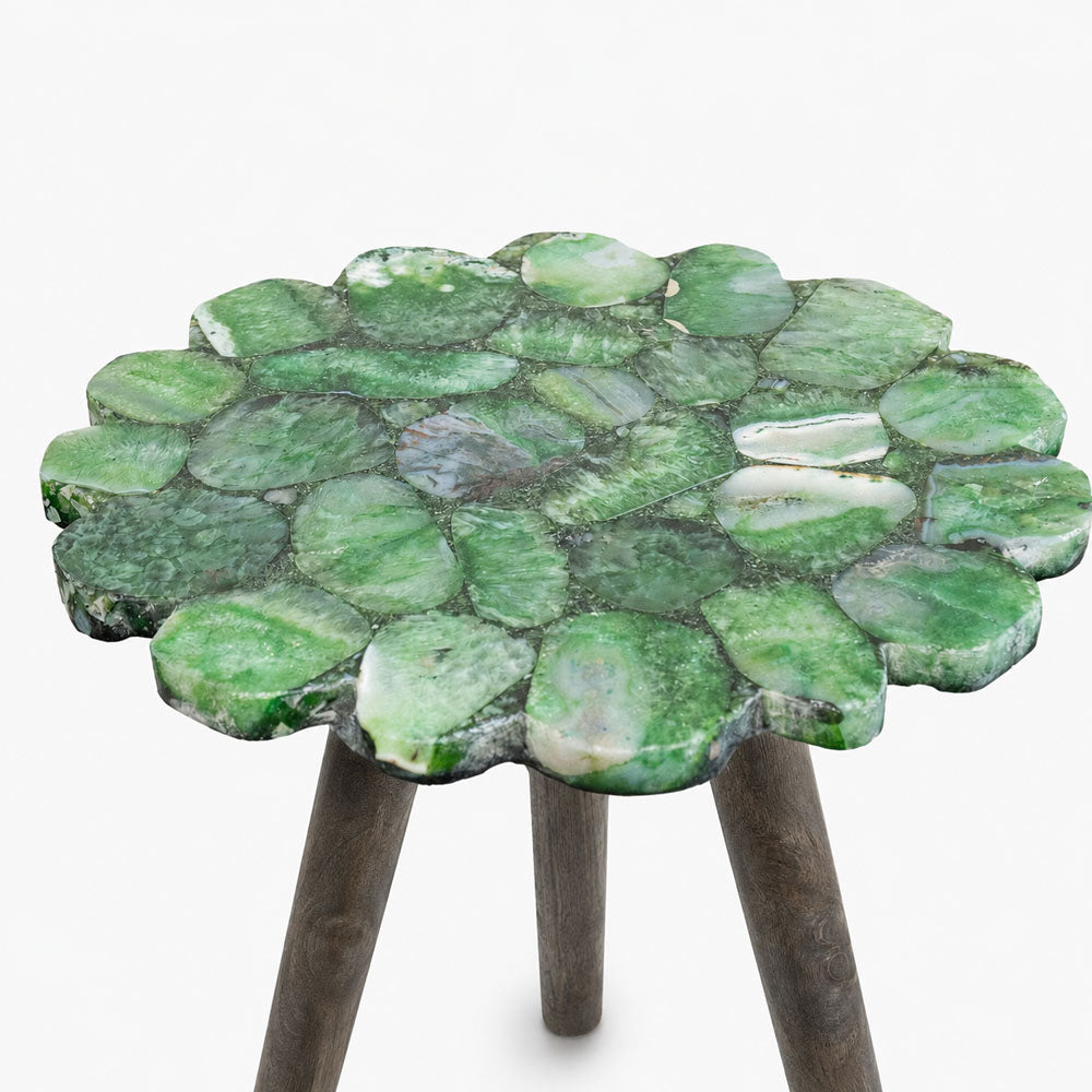 Tom Acacia Wood Side Table | Green