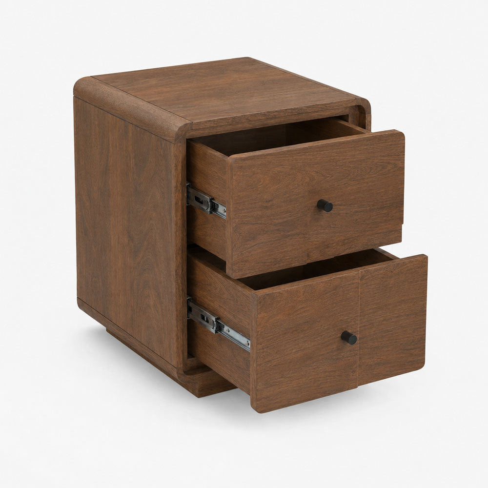 Lux Mango Wood Bedside Table | Brown