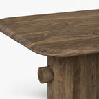 Beck Mango Wood Dining Table | Walnut