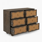 Paxton Mango Wood Drawer Chest | Walnut