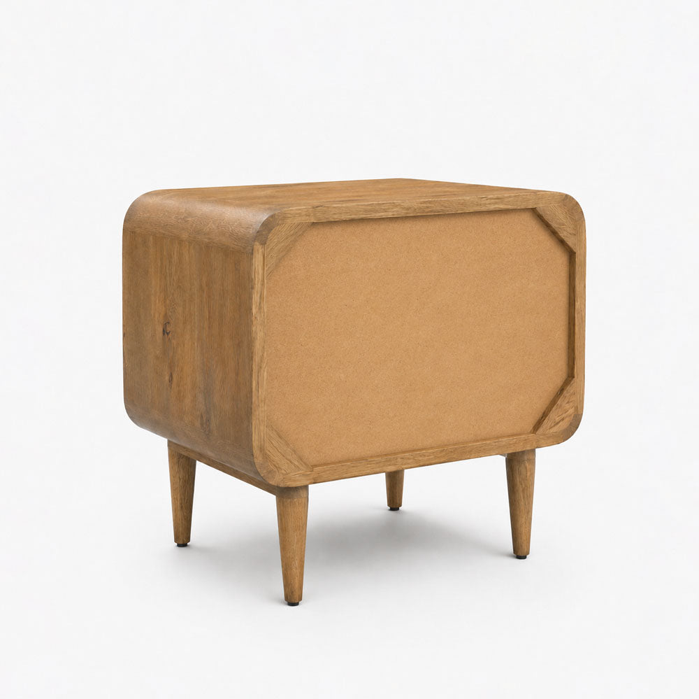 Merit Mango Wood Bedside Table | Natural