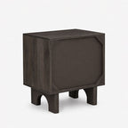 Moss Mango Wood Bedside Table | Walnut