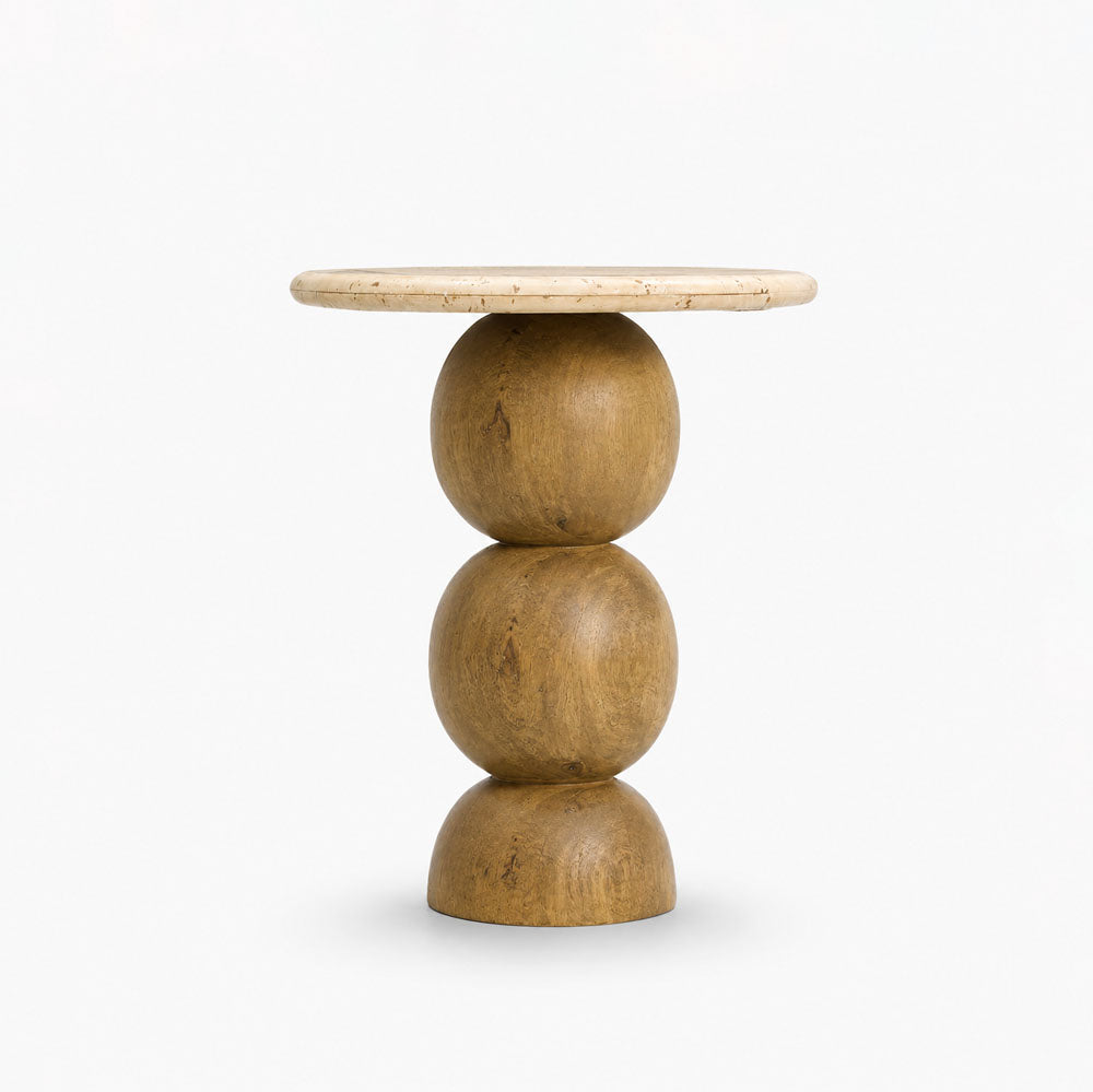 David Acacia Wood Side Table | Natural