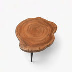 Mason Acacia Wood Side Table | Large | Dark Wood