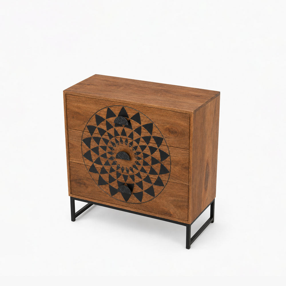 Coral Mango Wood Drawer Chest | Honey