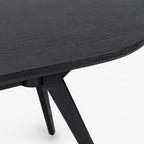 Clara Mango Wood Dining Table | Black