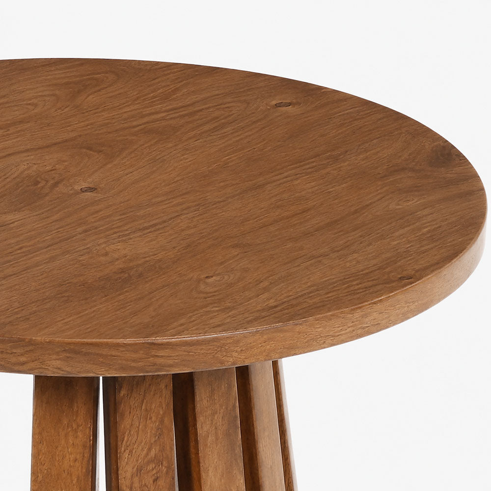 Flavia Mango Wood Side Table | Brown