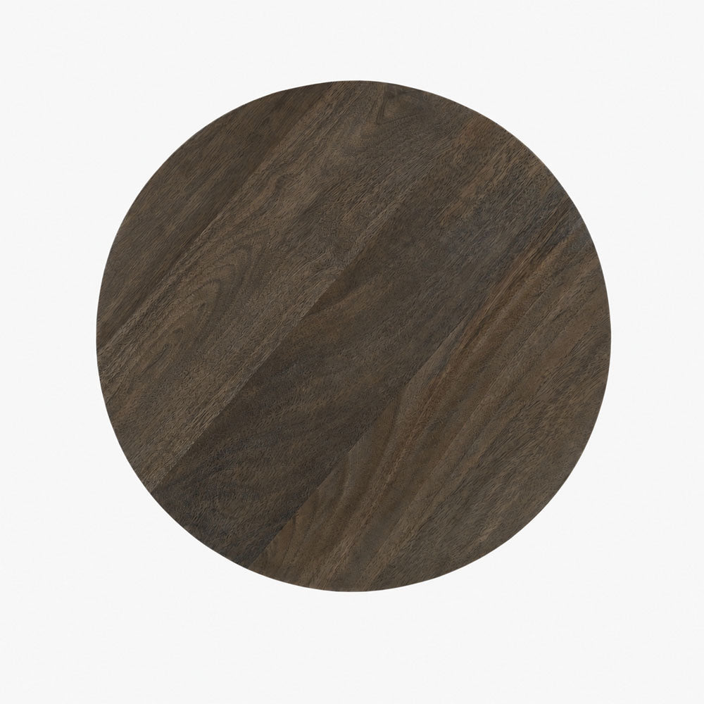 Julia Mango Wood Side Table | Walnut