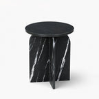 Clark Marble Side Table | Marine Black