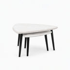 Milan Mango Wood Coffee Table | White