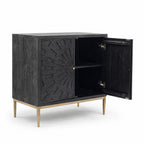 Brio Mango Wood Cabinet | Charcoal