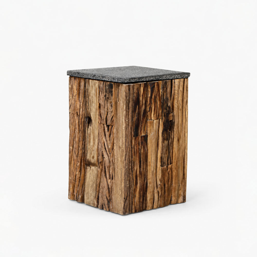 Stag Reclaimed Wood Side Table | Natural