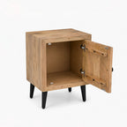 Zara Mango Wood Bedside Table | Natural