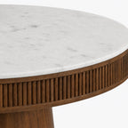 Gabe Marble Dining Table | Brown