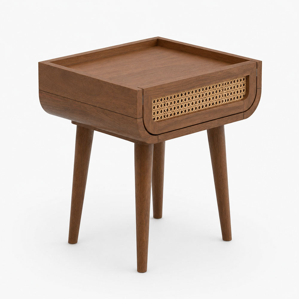 Jace Mango Wood Bedside Table | Brown