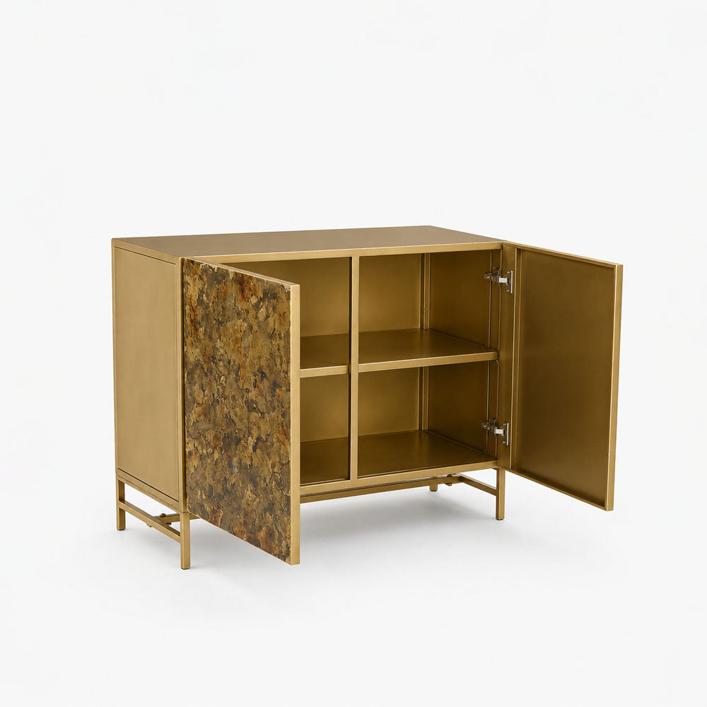 Luna Iron Cabinet | Gold | Door Iron Cabinet