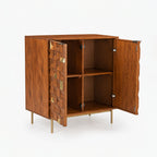 River Mango Wood Cabinet | Honey