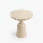 Nola Acacia Wood Side Table | Cream
