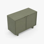 Aurelia Mango Wood Cabinet | Green | Light Wood