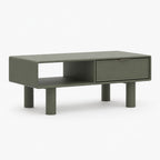 Aurelia Mango Wood Coffee Table | Green | Light Wood