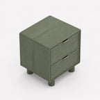 Aurelia Mango Wood Bedside Table | Green | Light Wood