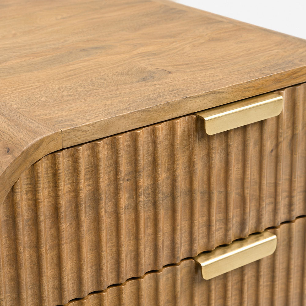 Devin Mango Wood Bedside Table | Natural