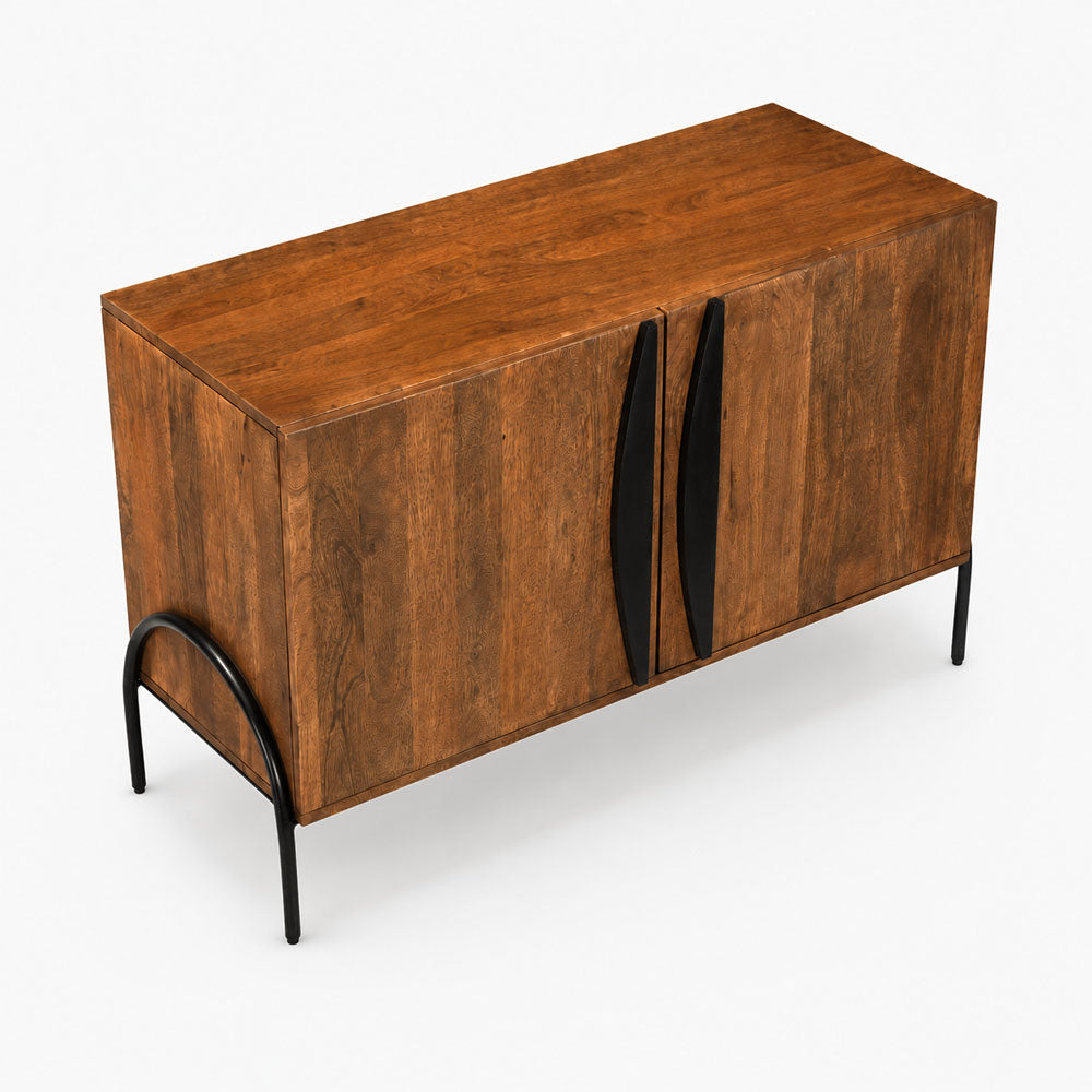 Dalton Mango Wood Cabinet | Honey
