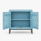 Sirena Mango Wood Cabinet | Blue Wash