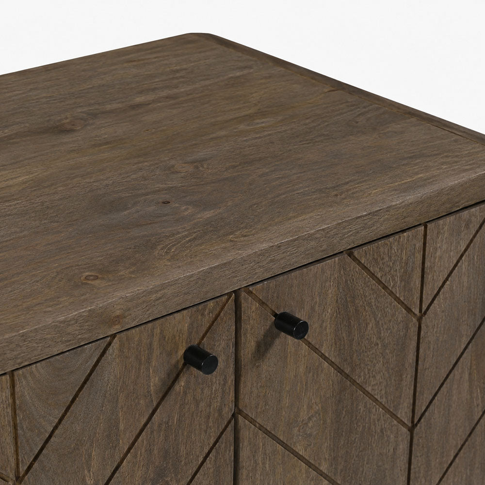 Bimini Mango Wood Cabinet | Walnut