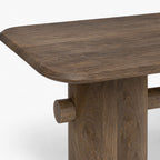 Beck Mango Wood Dining Table | Walnut