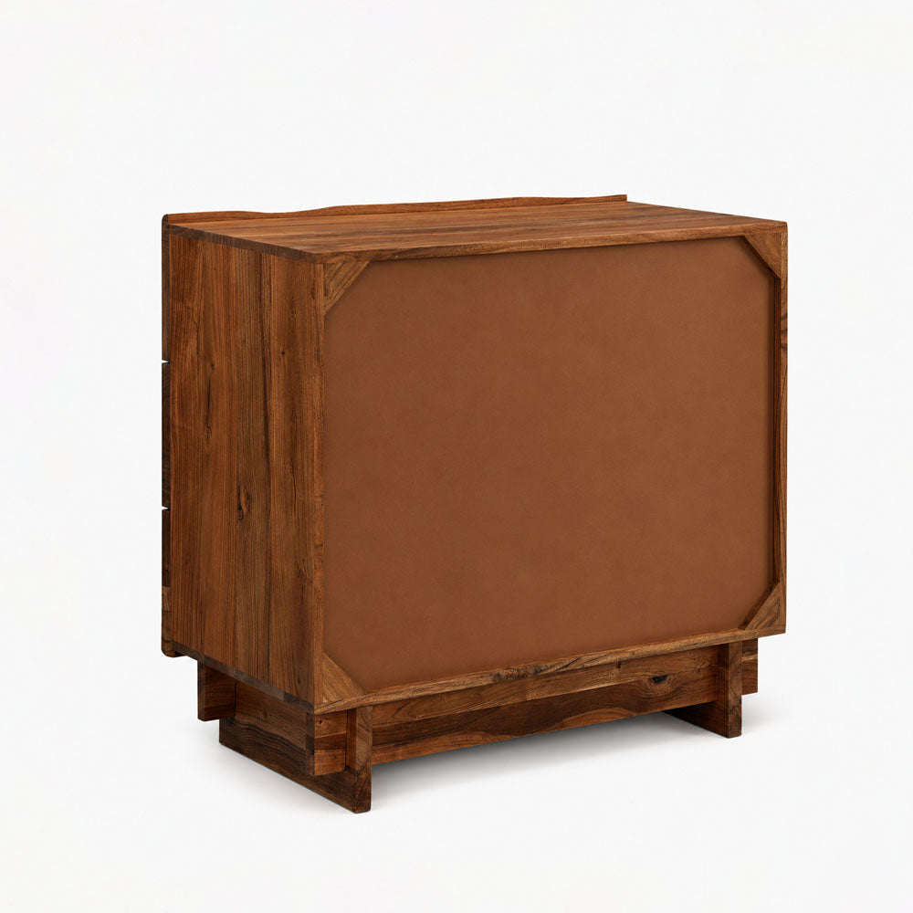 Cedar Acacia Wood Drawer Chest | Honey