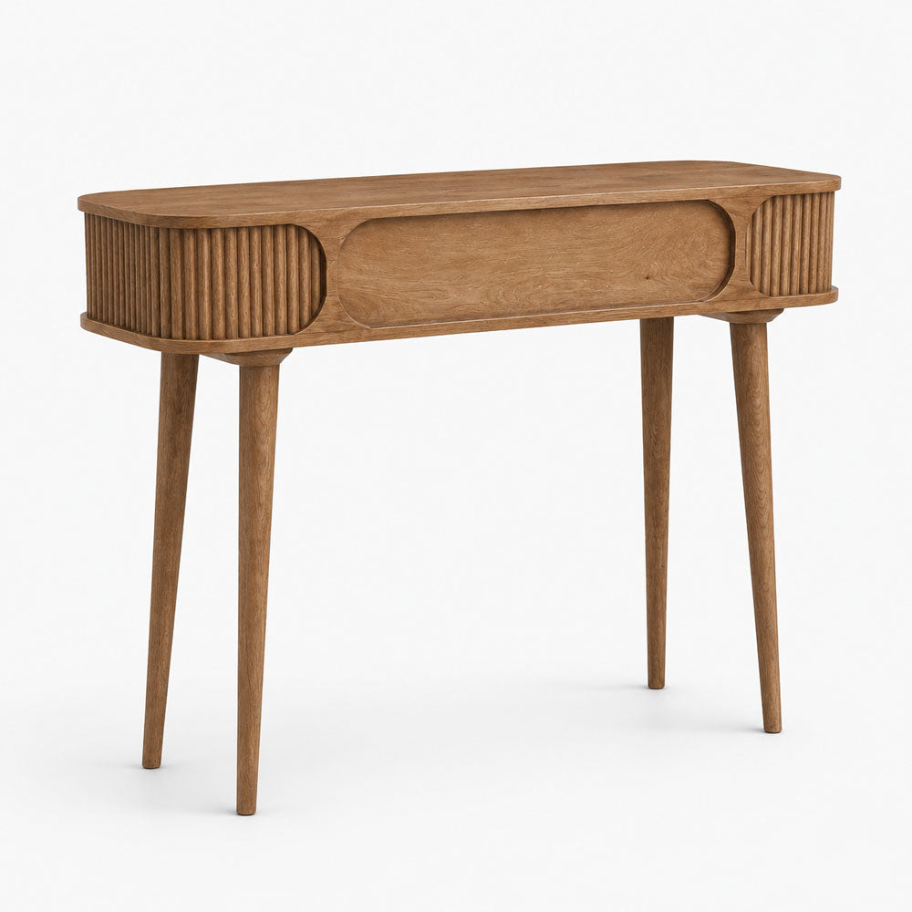 Sisal Mango Wood Console Table | Honey