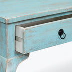Timber Mango Wood Console Table | Blue Wash