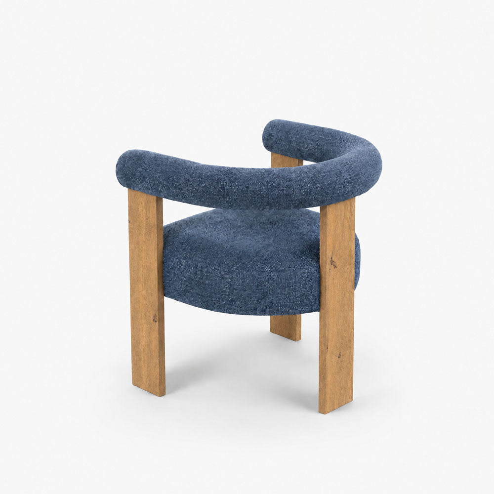 Harper Polyester Dining Chair | Blue