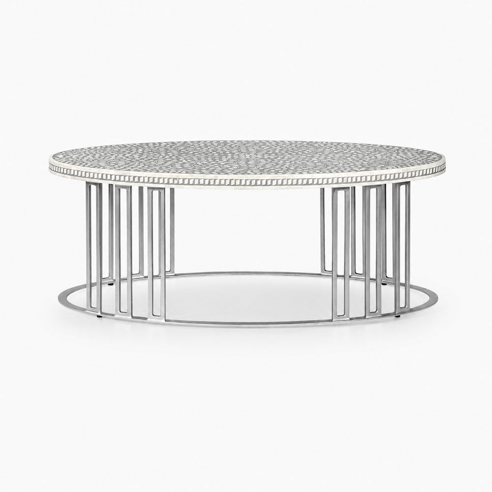 Maren Bone Inlay Coffee Table | Grey
