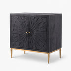Brio Mango Wood Cabinet | Charcoal