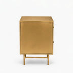 Luna Iron Bedside Table | Gold | Drawer Iron Bedside Table